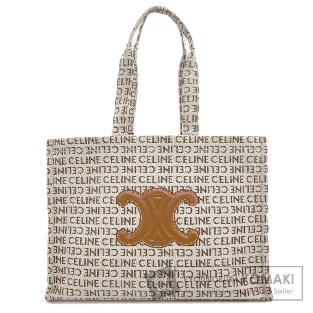 Celine Cabas Thais Triomphe Tote Bag Canvas